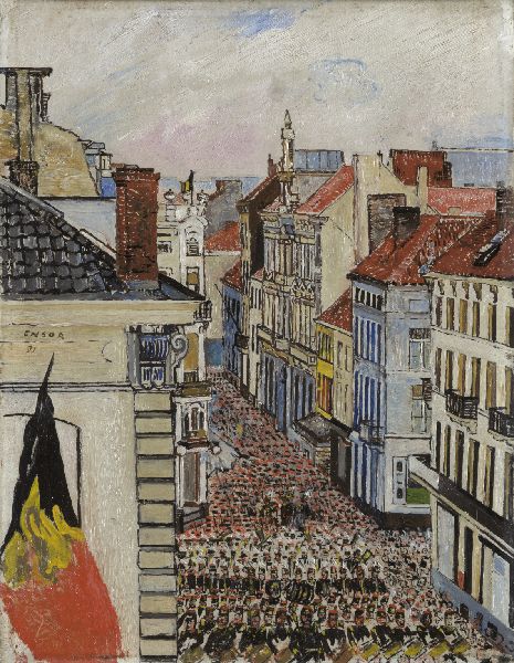 James Ensor, Music in Vlaanderenstraat