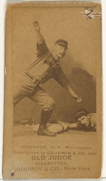 Goodwin & Company, Myers C. Robinson, 3rd Base, Minneapolis, from the Old Judge series (N172) for Old Judge Cigarettes