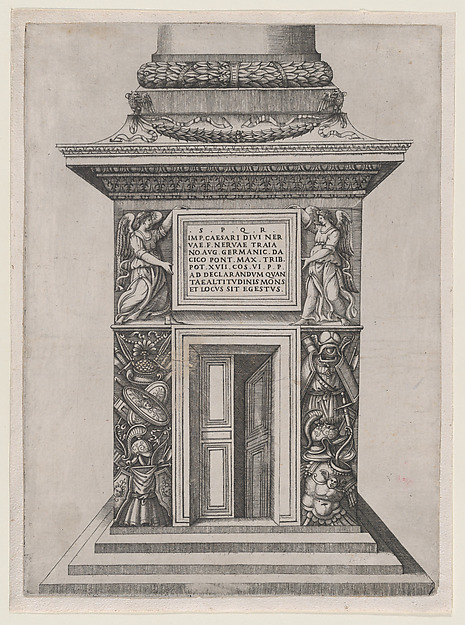 Anonymous, The Pediment Base of Trajan's Column, from "Speculum Romanae Magnificentiae"