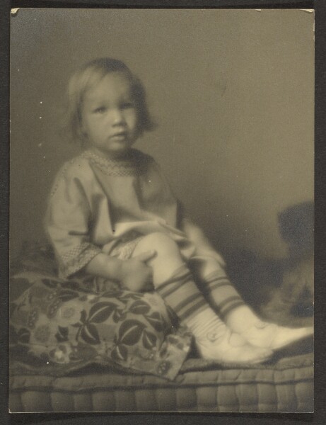 Louis Fleckenstein, [Little Girl on Cushion]