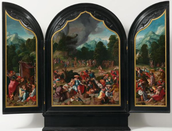 Lucas van Leyden, De dans om het gouden kalf