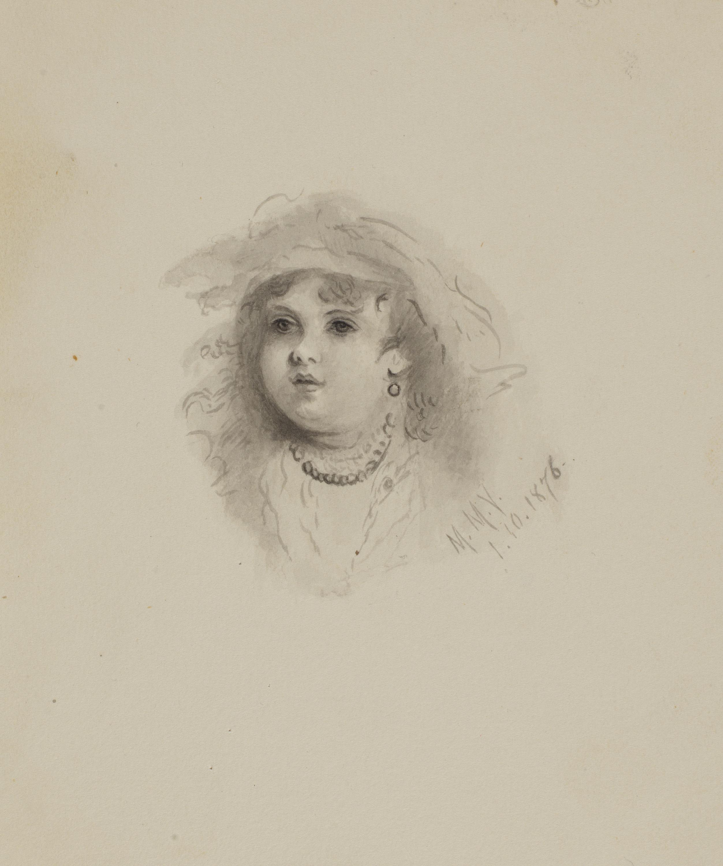 Mary Vaux Walcott, Untitled (Head of a Child)