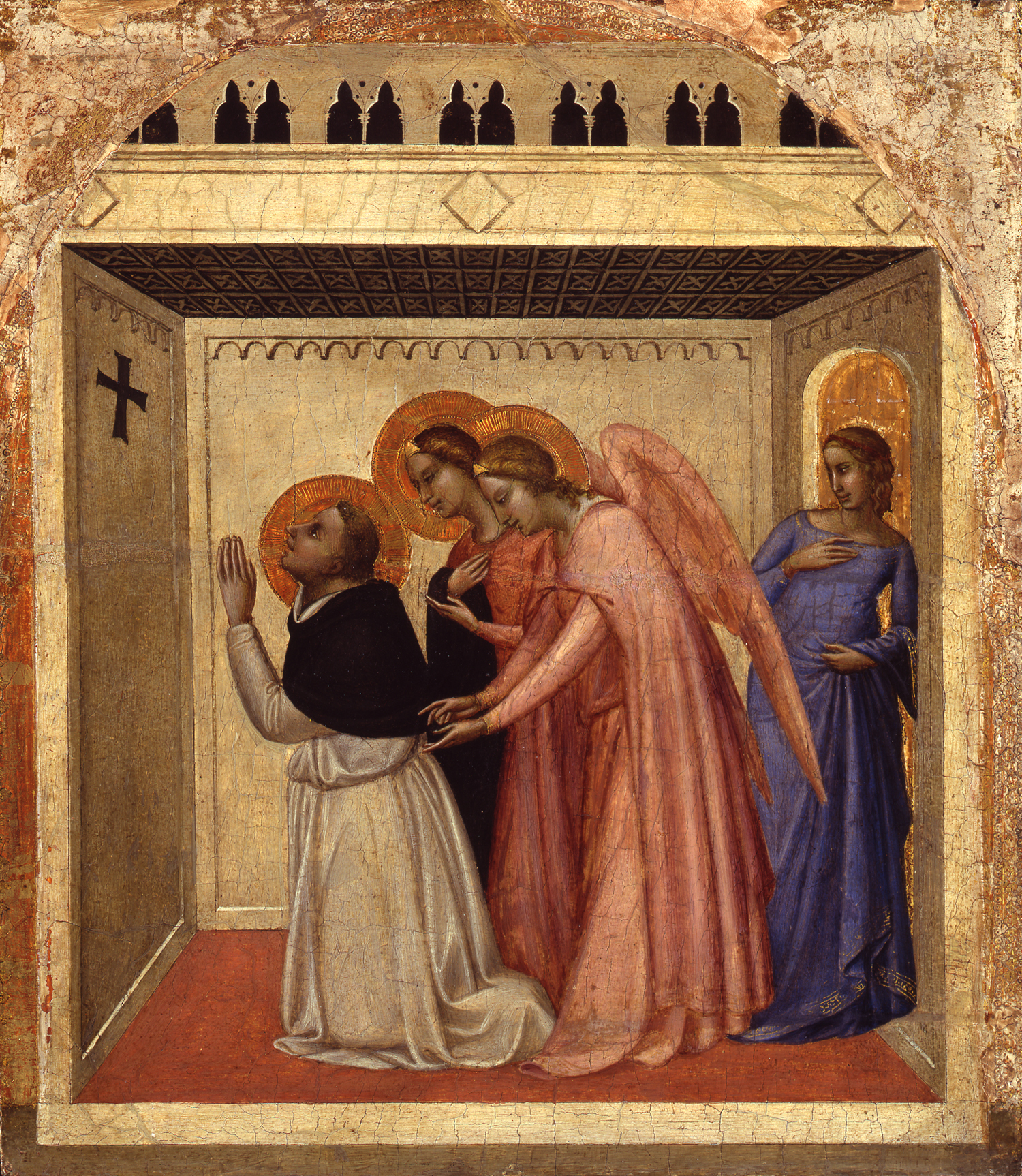 Bernardo Daddi, The temptation of Thomas of Aquinas