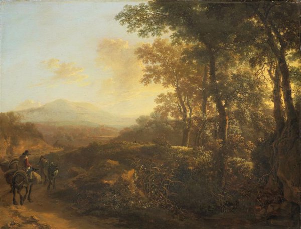 Jan Both, Italian Landscape with Mule Driver