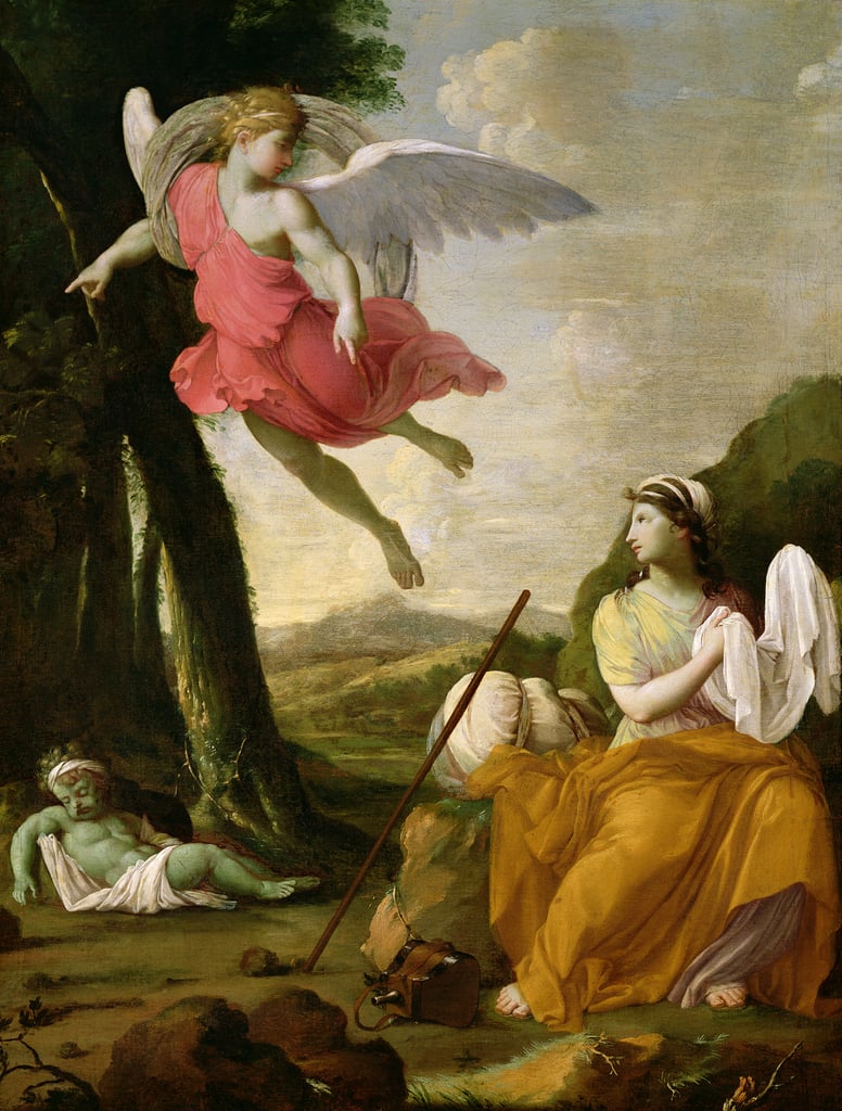Eustache Le Sueur, L'Ange du Seigneur apparaît dans le désert à Agar