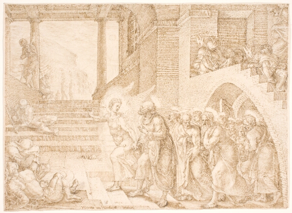 Maarten van Heemskerck, Apostlene udfries af fængslet af en engel