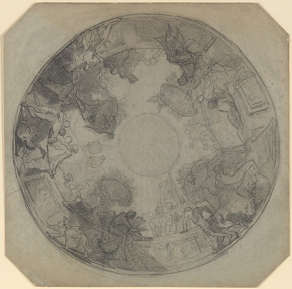 Thomas Couture, Study for the decoration of the ceiling of the Opéra Comique