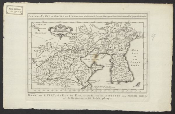 Bellin, Jacques Nicolas, (1703-1772) (cartographer), Carte du Katay ou Empire de Kin: Pour Servir a l'Histoire de Jenghiz Khan, raportée dans l'Histore Generale des Voyages