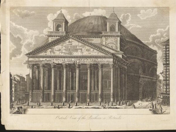 Unknown, Outside View of the Pantheon: or Rotunda.
