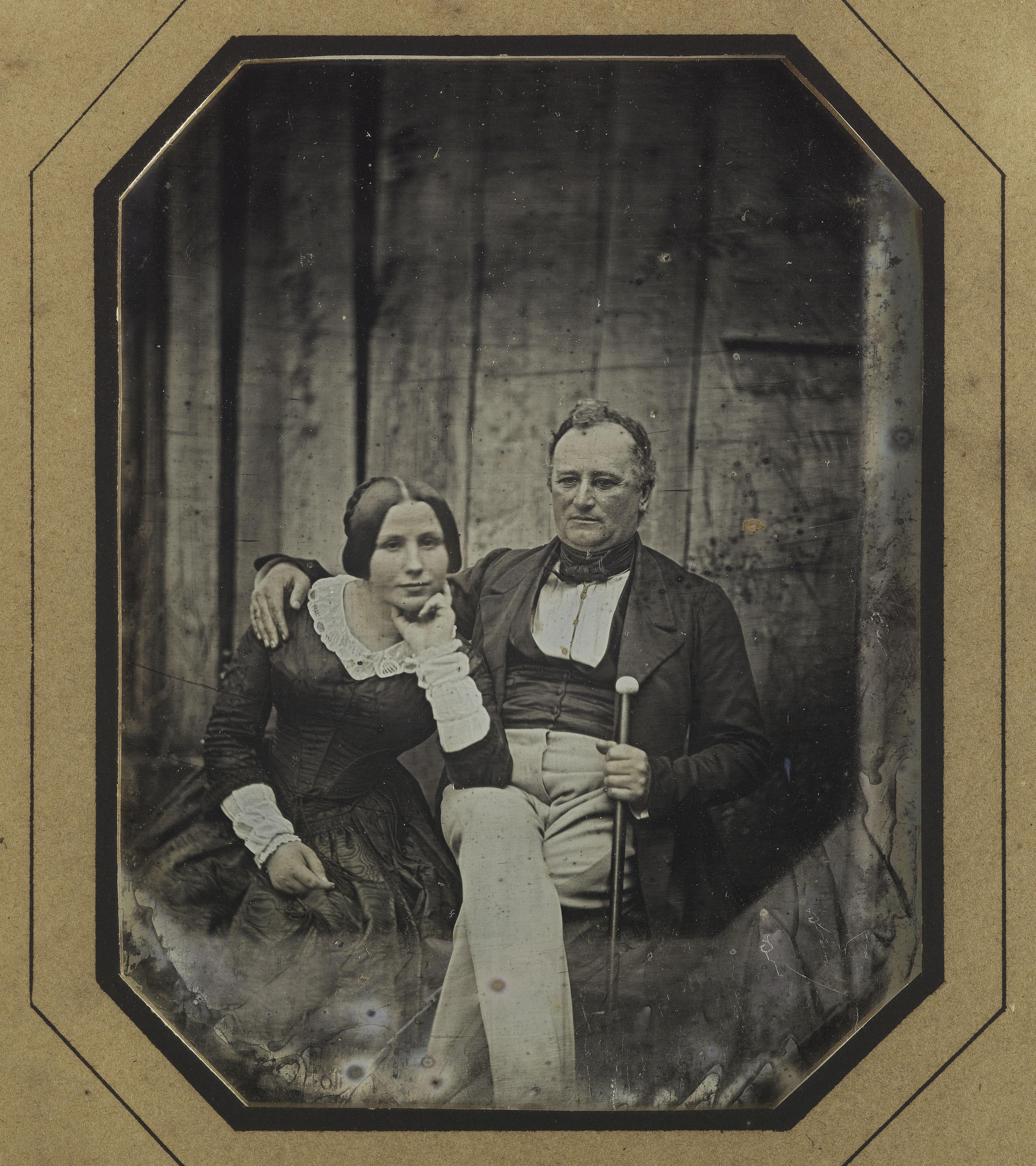 Anonyme, Portrait d'Aline Musset et de son mari Jean Bally