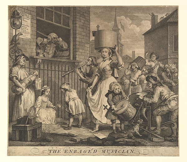 William Hogarth, The Enraged Musician