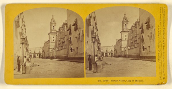 Benjamin West Kilburn, Street View, City of Mexico.