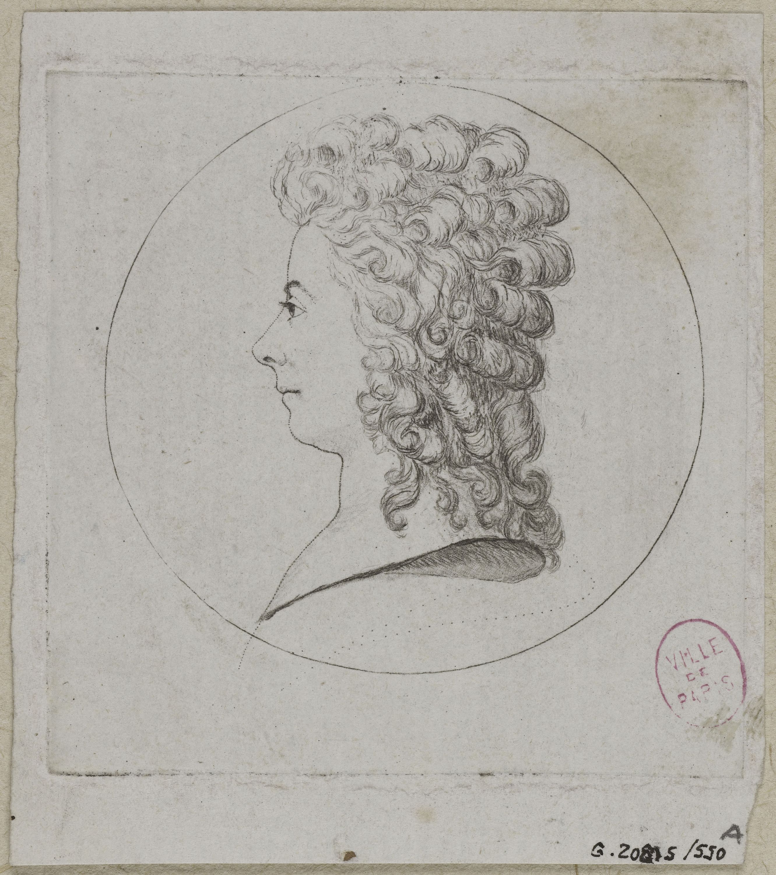 Edmé Quenedey, Portrait d'une femme, fin XVIIIème siècle/début XIXème siècle