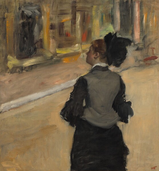 Edgar Degas, Woman Viewed from Behind (Visit to a Museum)