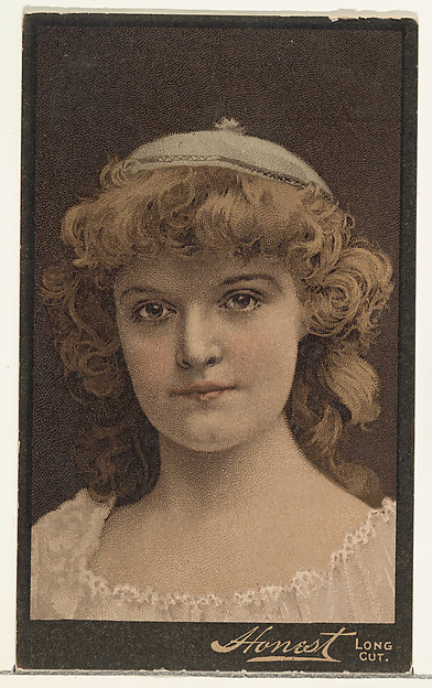 W. Duke, Sons & Co., Actress wearing small cloth cap, from Stars of the Stage, Third Series (N131) issued by Duke Sons & Co. to promote Honest Long Cut Tobacco