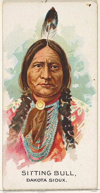 Allen & Ginter, Sitting Bull, Dakota Sioux, from the American Indian Chiefs series (N2) for Allen & Ginter Cigarettes Brands