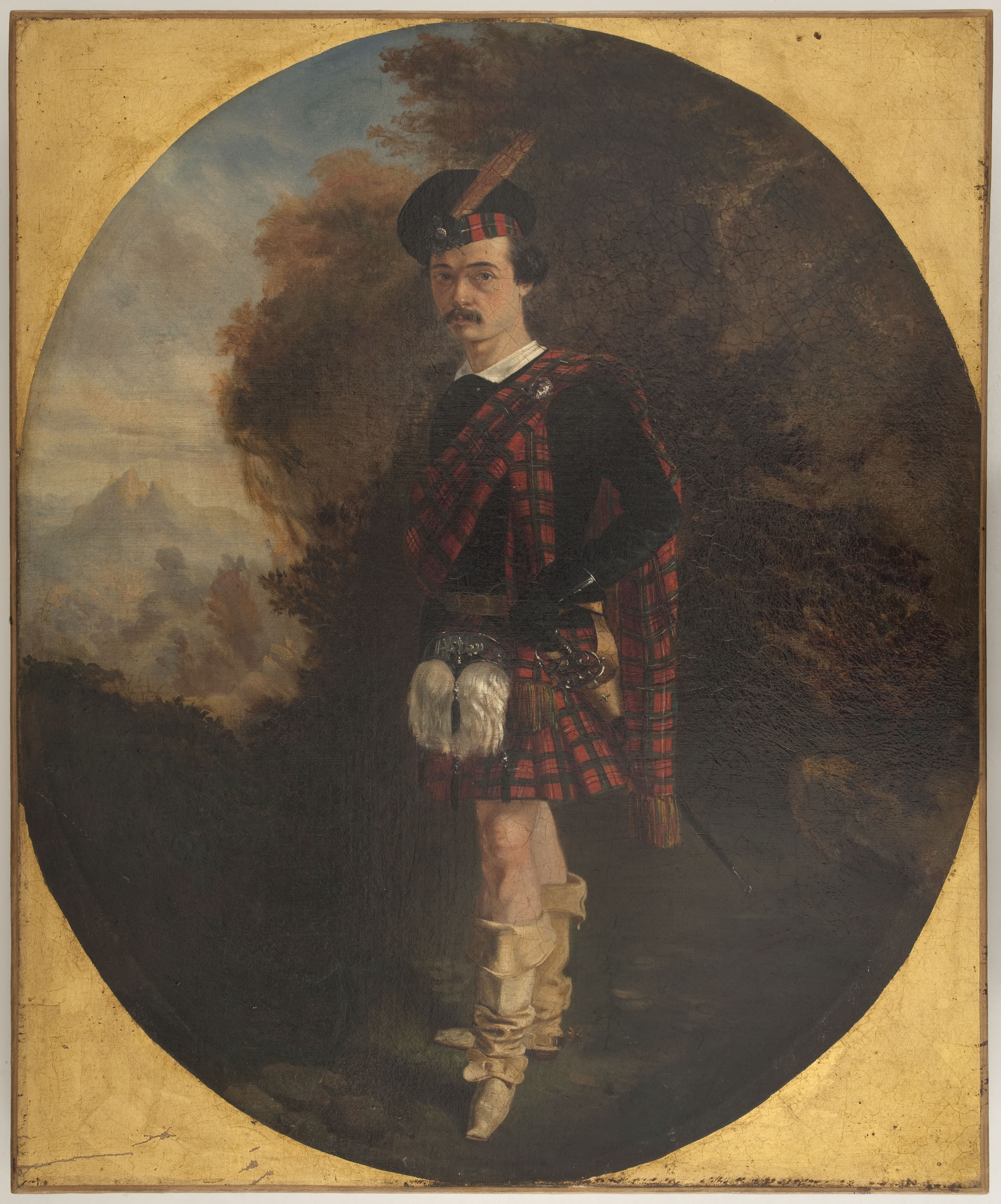 Ecole française, Portrait de Gilbert Duprez (1806-1896), chanteur, dans le rôle d'Edgardo dans Lucia di Lammermoor