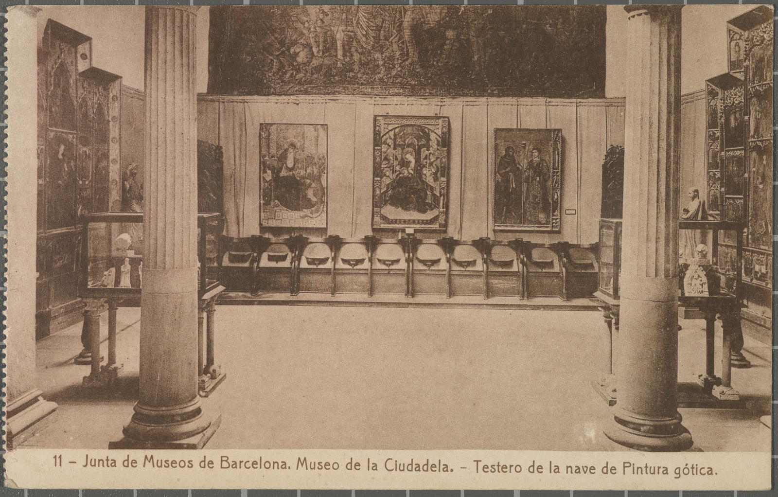 Desconegut, 11 - Junta de Museos de Barcelona. Museo de la Ciudadela. - Testero de la nave de Pintura gótica