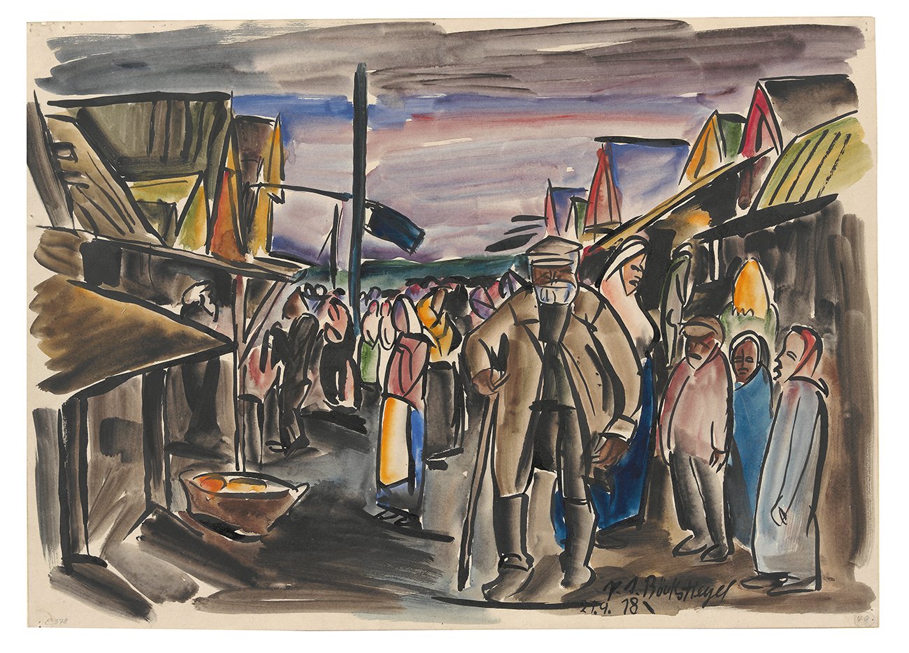 Unknown artist, Dorf in Südrussland
