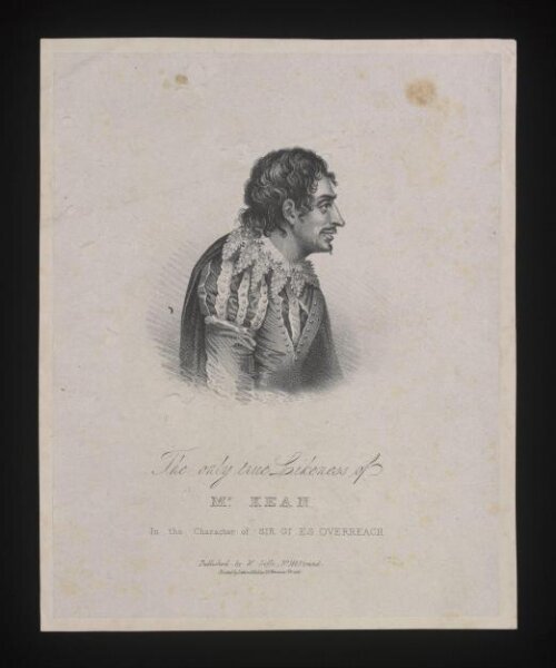 Unknown, Mr Kean in the Character of Sir Giles Overreach