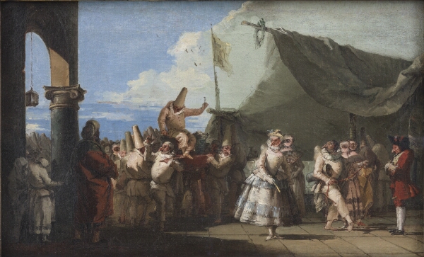 Giovanni Domenico Tiepolo, Karnevalscene. Pulcinellas triumf