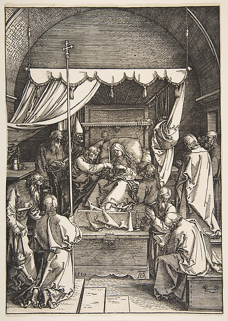 Albrecht Dürer, The Death of the Virgin, from "The Life of the Virgin"