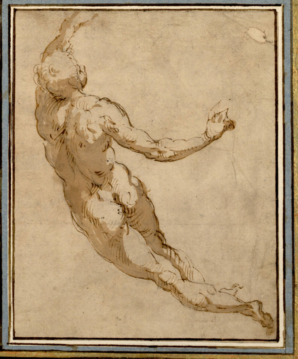 Anonym, Schwebender männlicher Rückenakt