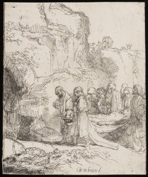 Rembrandt van Rijn, Christ carried to the tomb