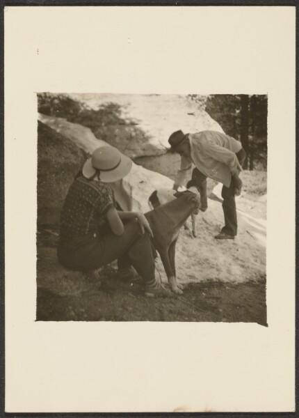 Louis Fleckenstein, [Figures with Dog in Landscape]