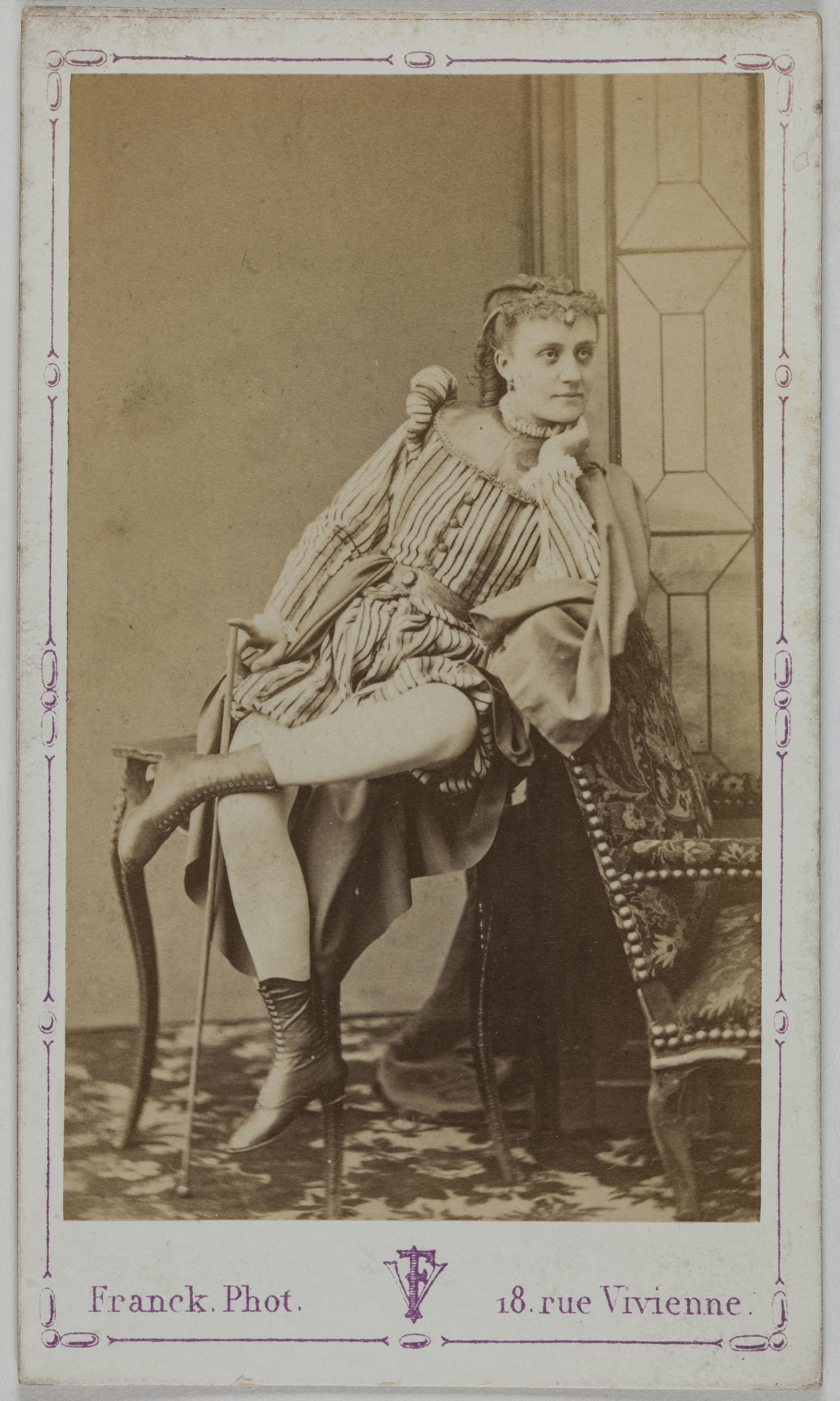 Franck, Portrait d'Eugénie Bade (actrice)