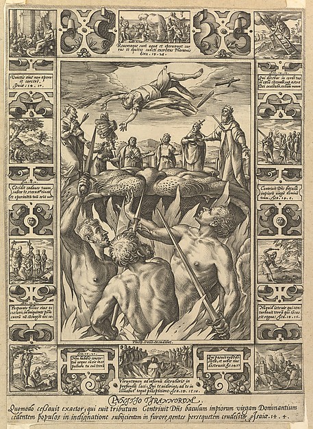 Hendrick Goltzius, Punitio Tirannorum, from "Allegories of the Christian Faith, from Christian and Profane Allegories"