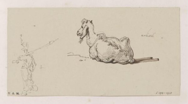 George Chinnery, A goat, and a soldier