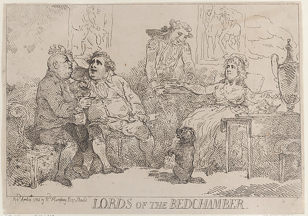 Thomas Rowlandson, Lords of the Bedchamber