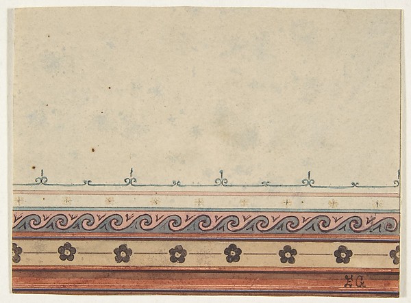 Jules-Edmond-Charles Lachaise, Design for the decoration of a ceiling