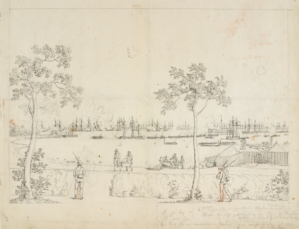 C.W. Eckersberg, Kanonbådenes kamp mod den engelske flåde den 31. august