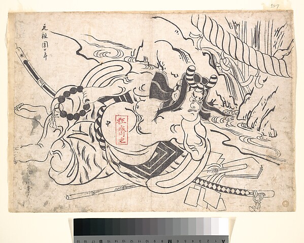 Okumura Masanobu, Ichikawa Danjūrō  I as Soga Gorō