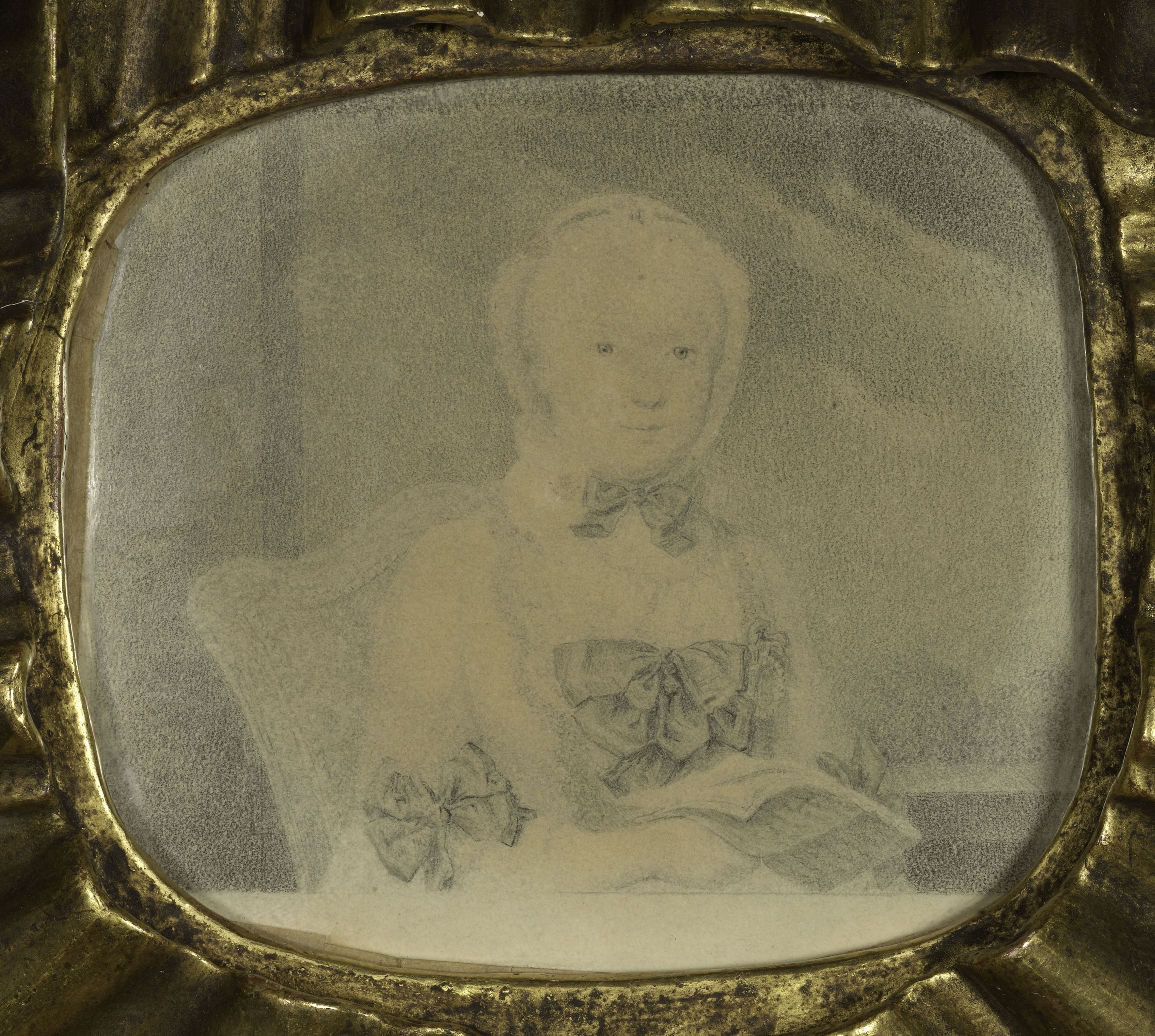 Ecole française, Portrait de Marie-Josèphe de Saxe, Dauphine de France