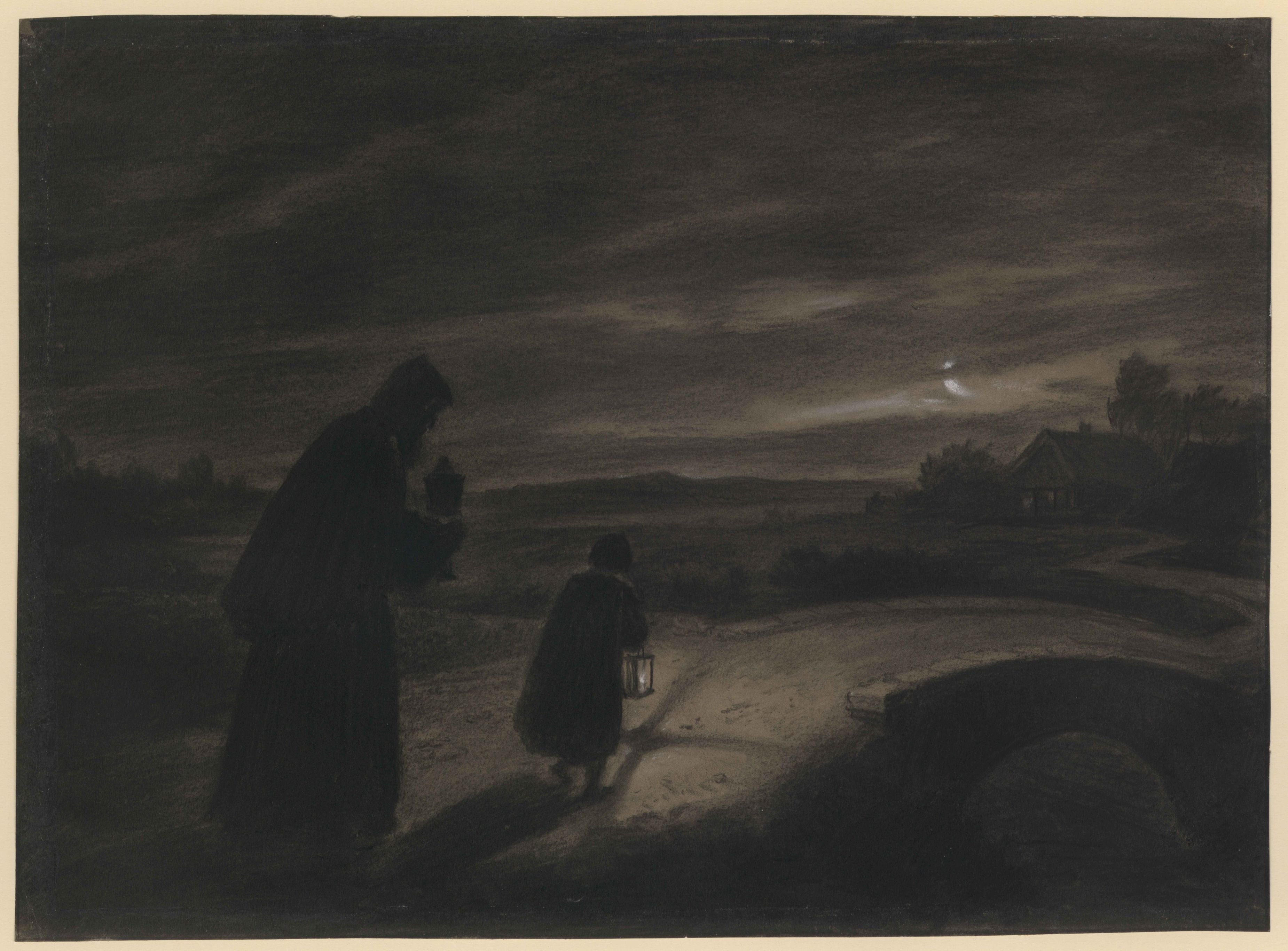 Carl Gustav Carus, Versehgang im Mondschein