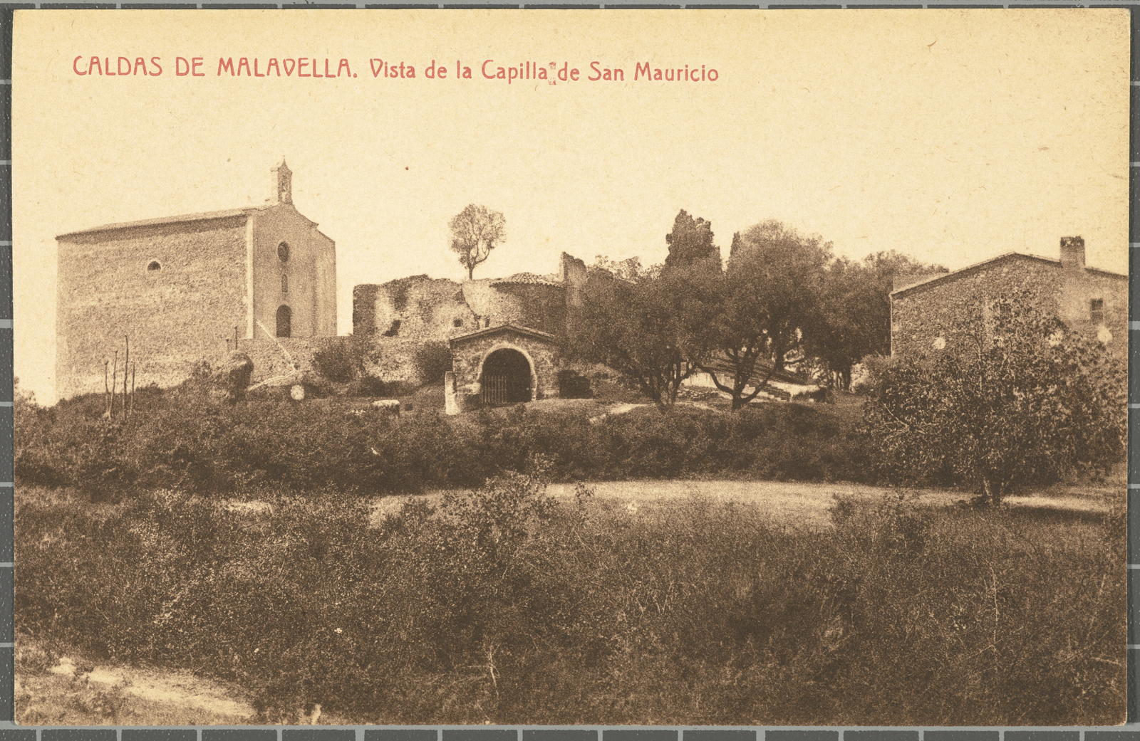 Josep Thomas Bigas, CALDAS DE MALAVELLA. Vista de la Capilla de San Mauricio