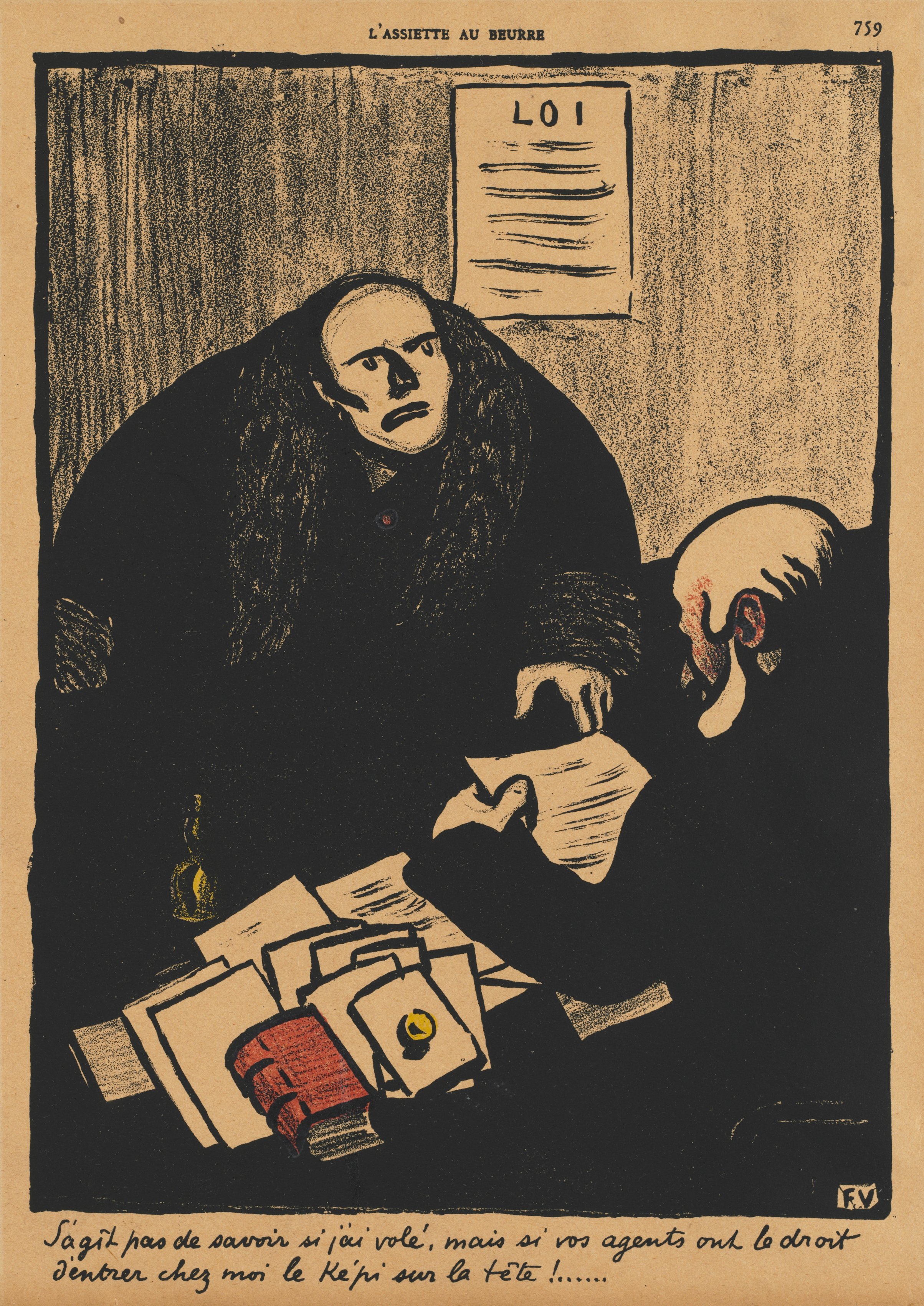 Félix Vallotton, The question is, not whether...