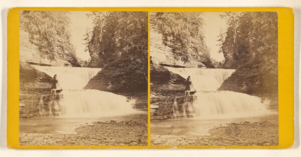 John B. Heywood, Steeple Rock and Falls on Eagle Creek, near Ithaca. [New York]