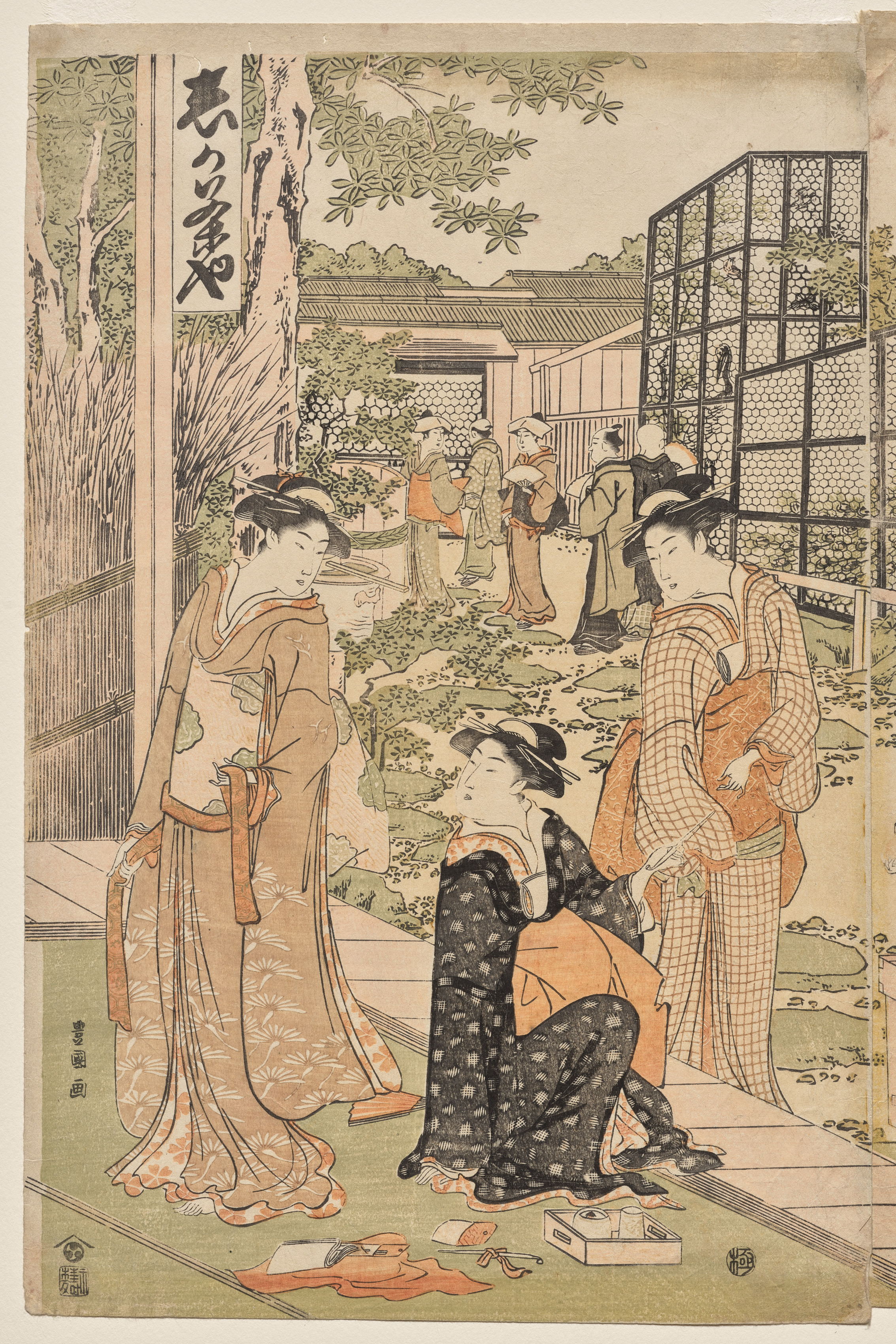 Utagawa Toyokuni, The Shika Teahouse