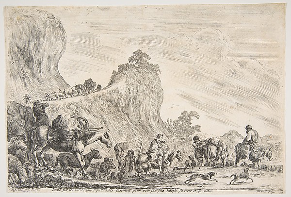 Stefano della Bella, The Journey of Jacob in Egypt