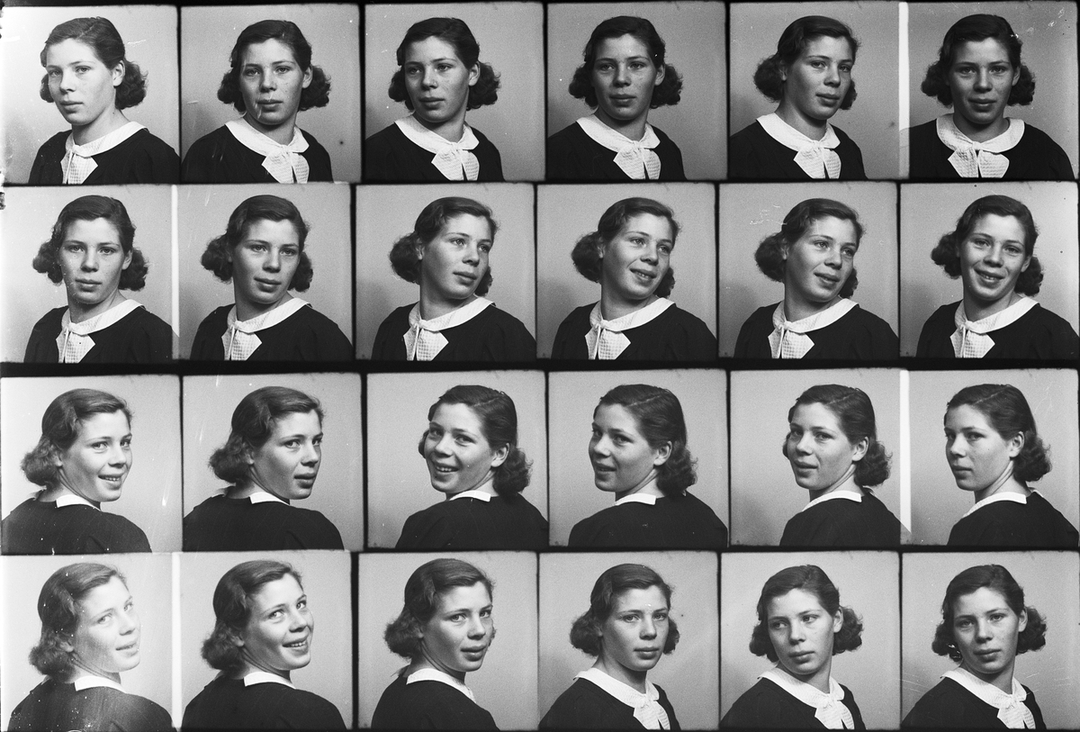 Skötsner-Edhlund, Ateljéporträtt - kvinna, Östhammar, Uppland