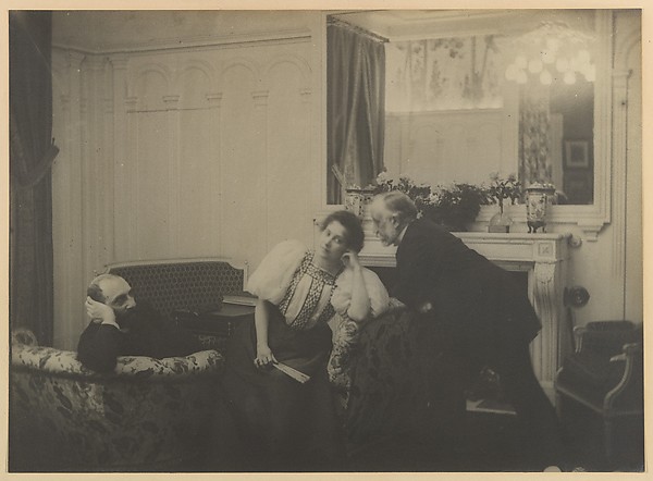 Edgar Degas, Paul Poujaud, Mme. Arthur Fontaine, and Degas