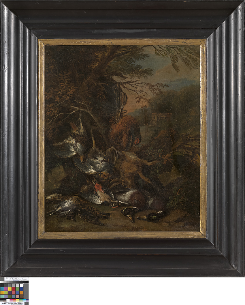 Adriaen de Grijef, Hunting Still Life in a Landscape