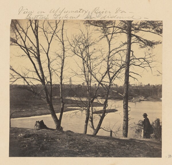 A. J. Russell, View on Appomattox River, Virginia. Butler's Lookout in distance