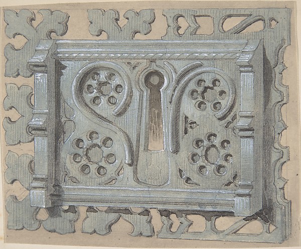 Anonymous, British, 19th century, Metal Keyplate for Church