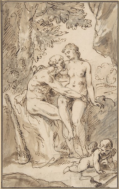 Anonymous, French, 18th century, Venus, Mars, and Cupid