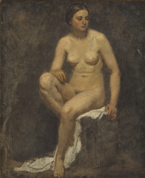 Lorenz Frølich, Kvindelig model i maleren Thomas Coutures atelier